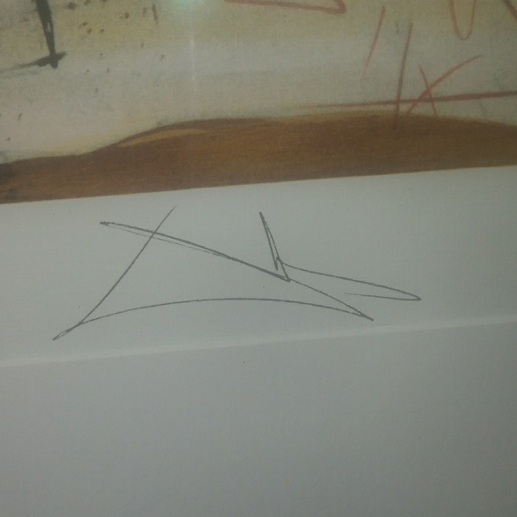 Salvador Dali signed & numbered lithograph